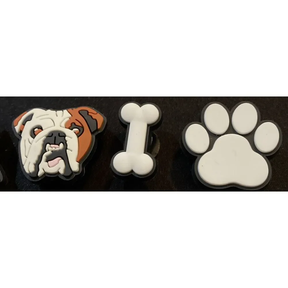 Dog Dad w/ PawPrint Croc Shoe‎ Charms Accessory Six Piece Collection